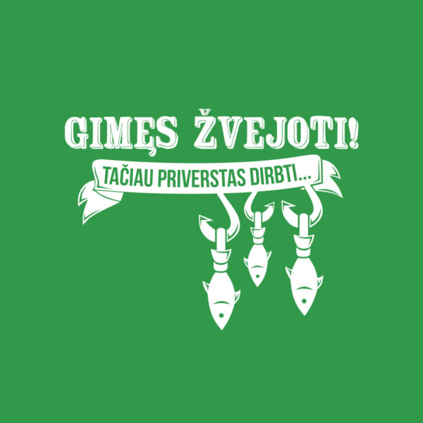 Iliustracija „Gimęs žvejoti! Tačiau priverstas dirbti…”