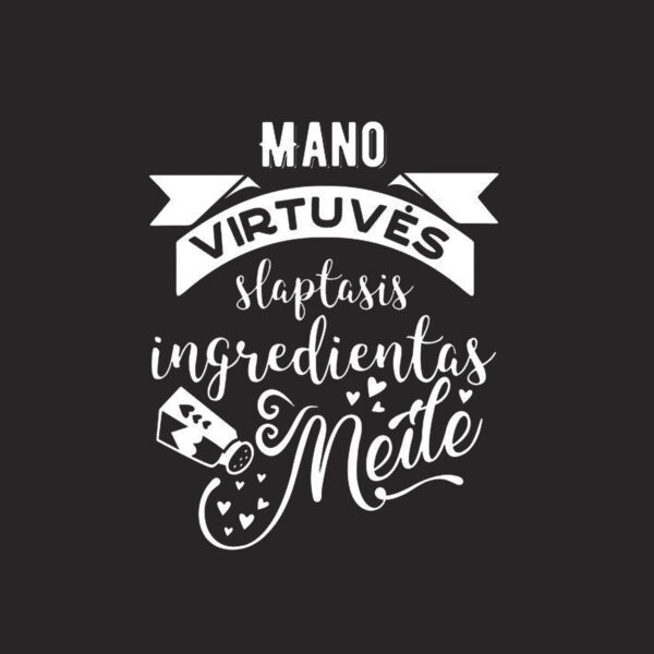 Prijuostė „Mano slaptas virtuvės ingridientas – meilė”